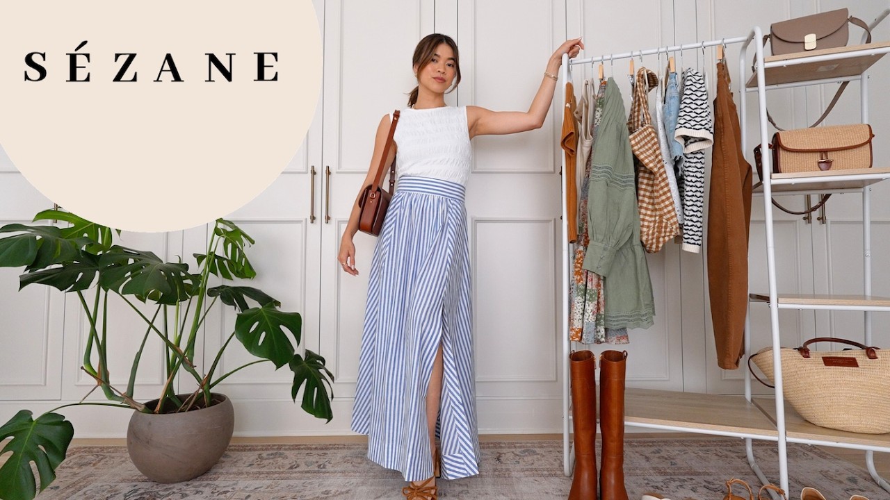Sézane Try On Haul | Late summer and Early Fall Outfit Ideas, The Best Sézane New Arrivals!