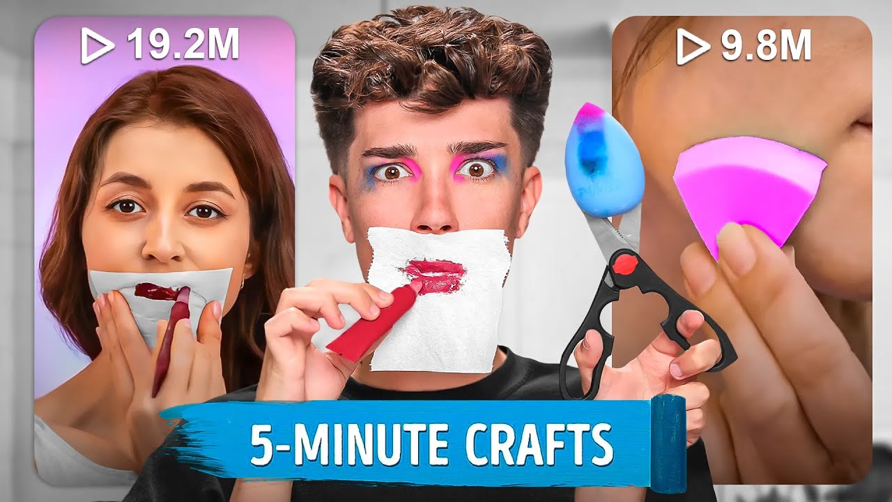 EXPOSING THE WORST 5 MINUTE CRAFT MAKEUP HACKS!