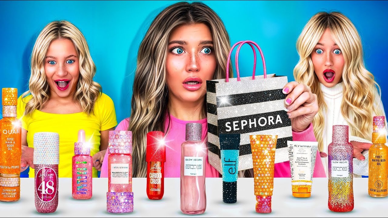 i BOUGHT My SiSTERS BEDAZZLED SEPHORA MAKEUP! *gone wrong*
