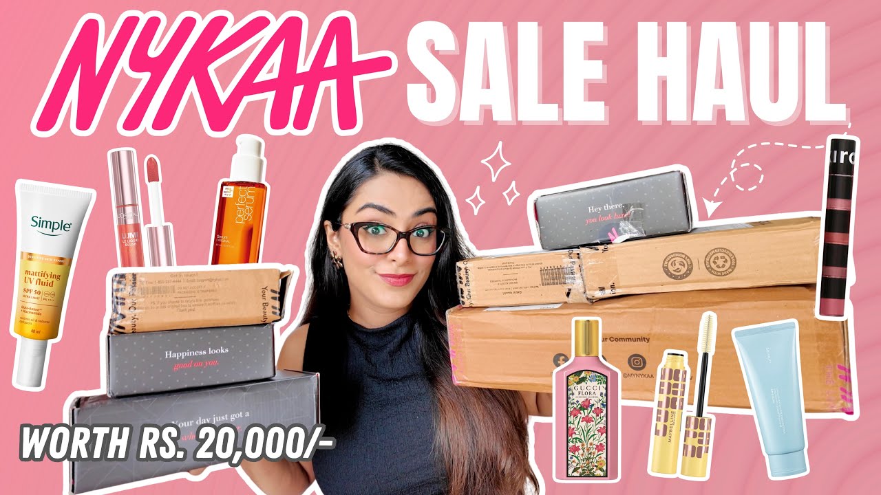 *HUGE* NYKAA SALE HAUL Worth Rs. 20,000/- | *Great Deals* on Makeup, Skincare & Haircare 😍