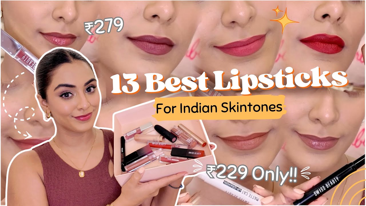 13 BEST Lipsticks for INDIAN Skintone Under ₹499 (2025 EDITION)