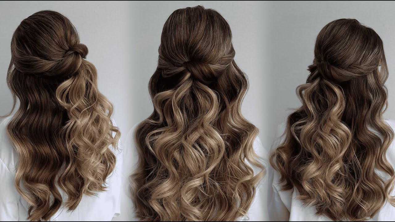 Half Up Half Down Hairstyle with Twists | Elegant and Easy Tutorial