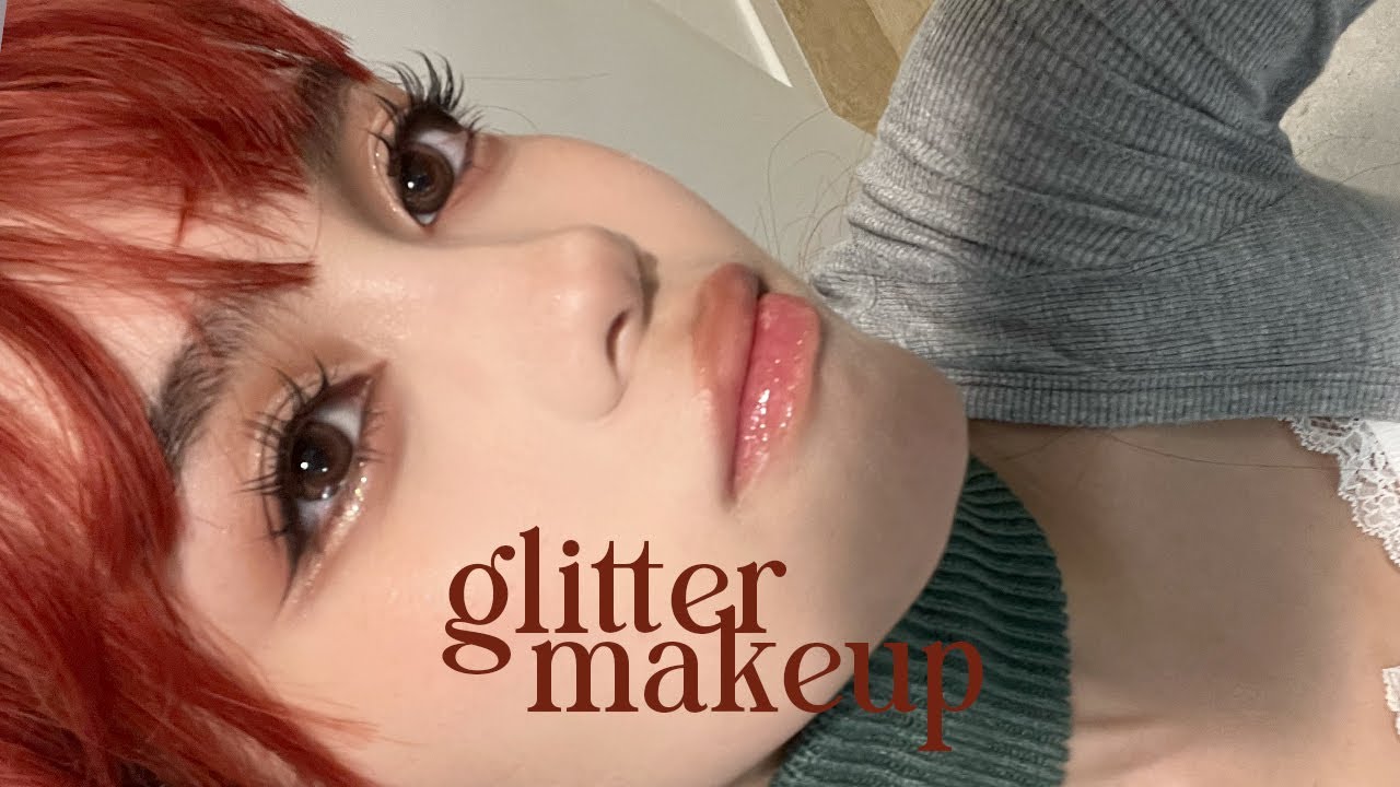 Glitter Holidays Makeup 🦌 #grwm