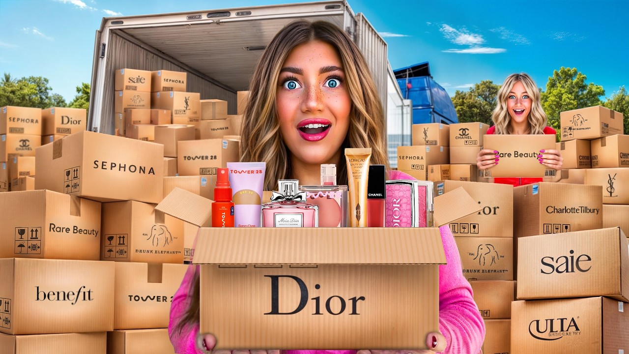 i Opened 100 MYSTERY MAKEUP Packages! *shocking*